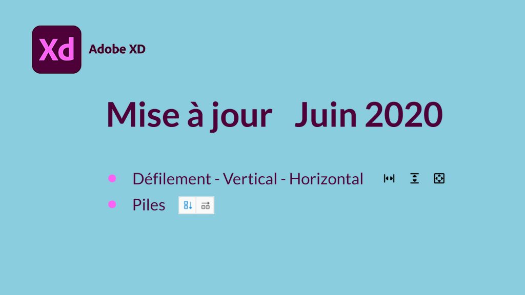 Mise à jour Juin 2020 Adobe XD