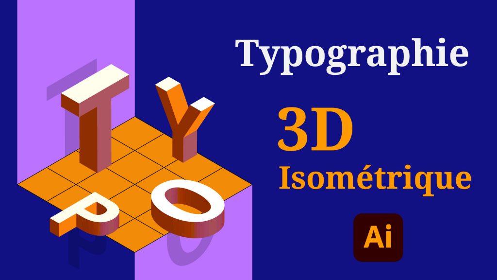 Dans cette vidéo e vous montre comment faire pour placer des caractères en vue 3D isométrique dans Illustrator.